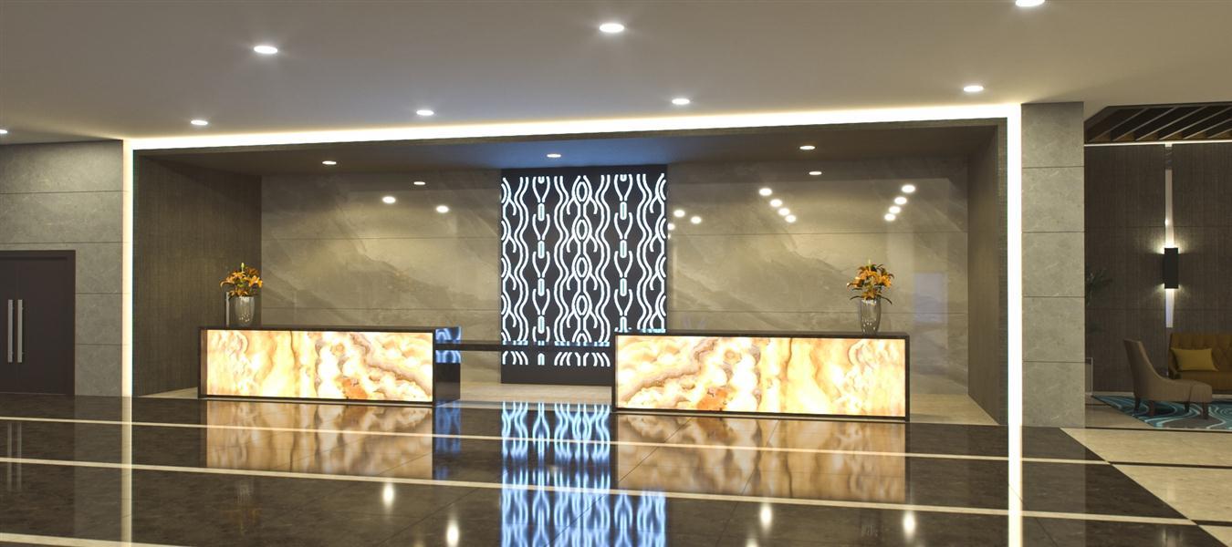 The interior design concept,landscaping and construction drawings of 330-room Kuşadası Ramada Resort hotel of which construction is still in progress are carried out by Triga Design.